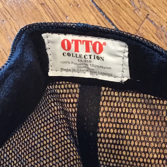 NEW Otto Collection Unisex Black Mesh White Headphones Trucker Hat Youth - Picture 7 of 7